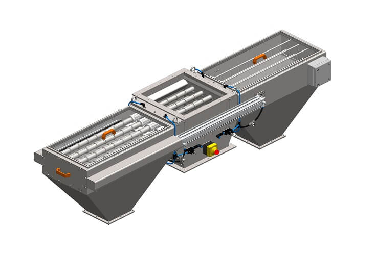 Oboustranný magnetický separátor MSV LML s ofukovým systémem